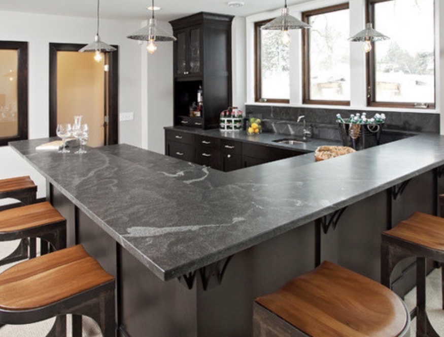 Via Latea Honed granite bar