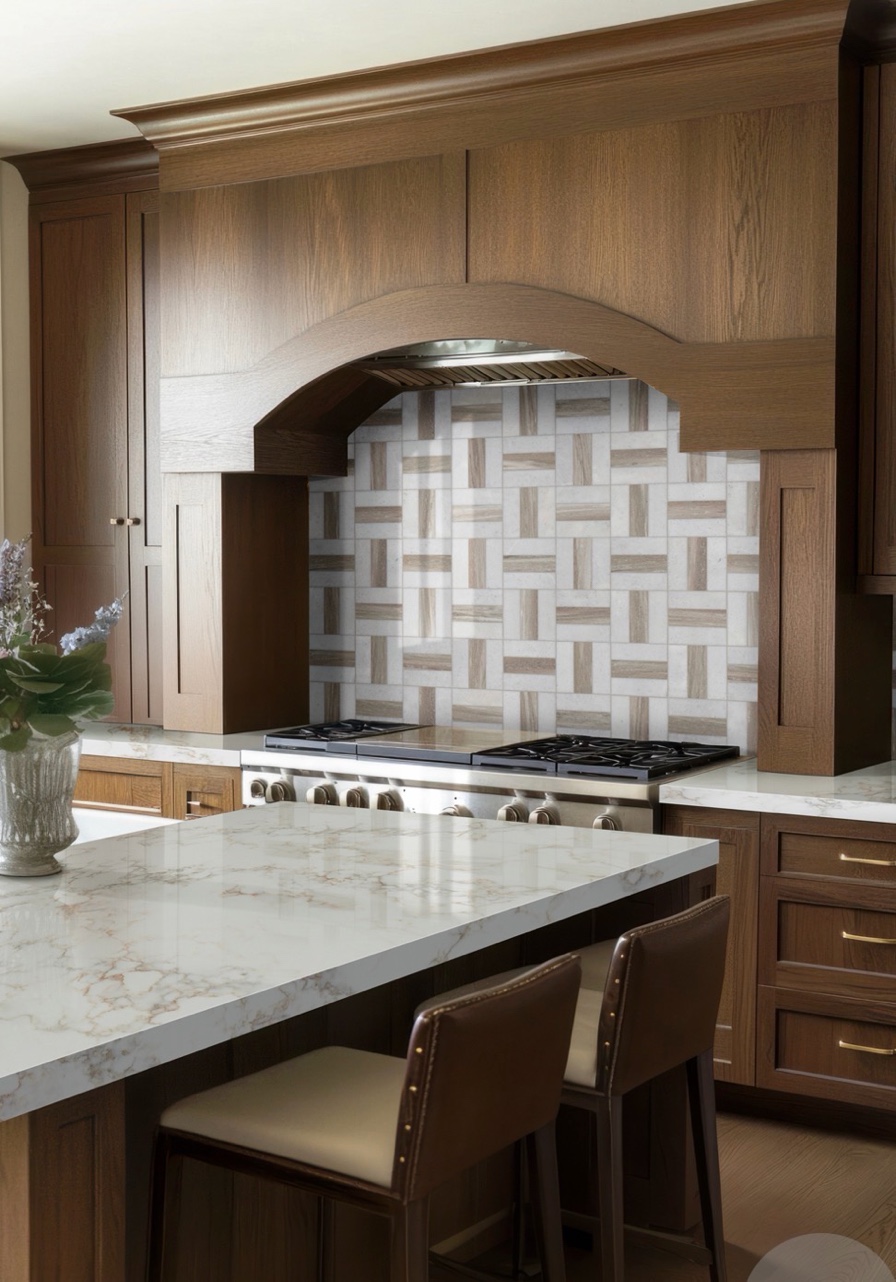 Calacatta Cinela quartz kitchen